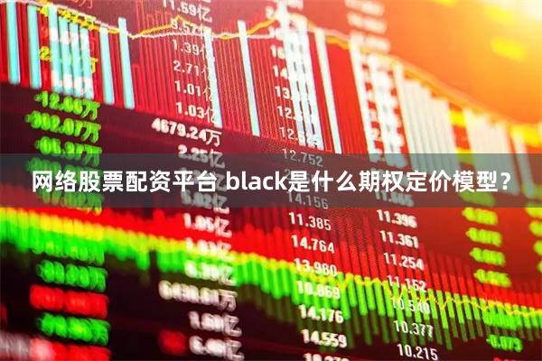 网络股票配资平台 black是什么期权定价模型？