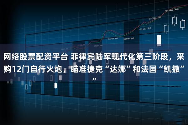 网络股票配资平台 菲律宾陆军现代化第三阶段，采购12门自行火炮，瞄准捷克“达娜”和法国“凯撒”